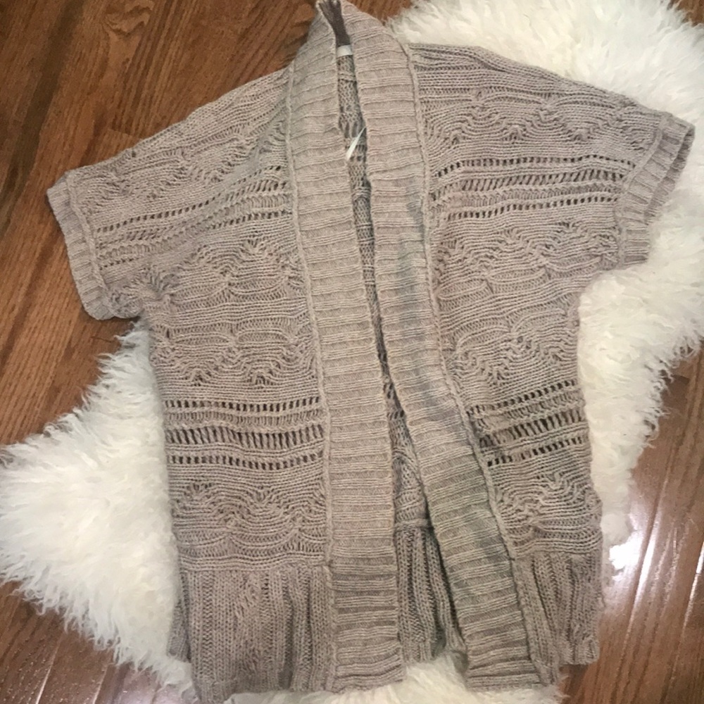 Short sleeve loft cardigan